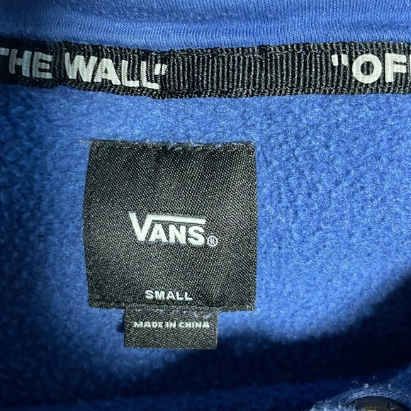 Vans Blue Hoodie Size Small - Picture 6 of 7
